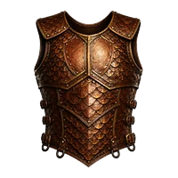 Exceptional Tanned Leather Breastplate