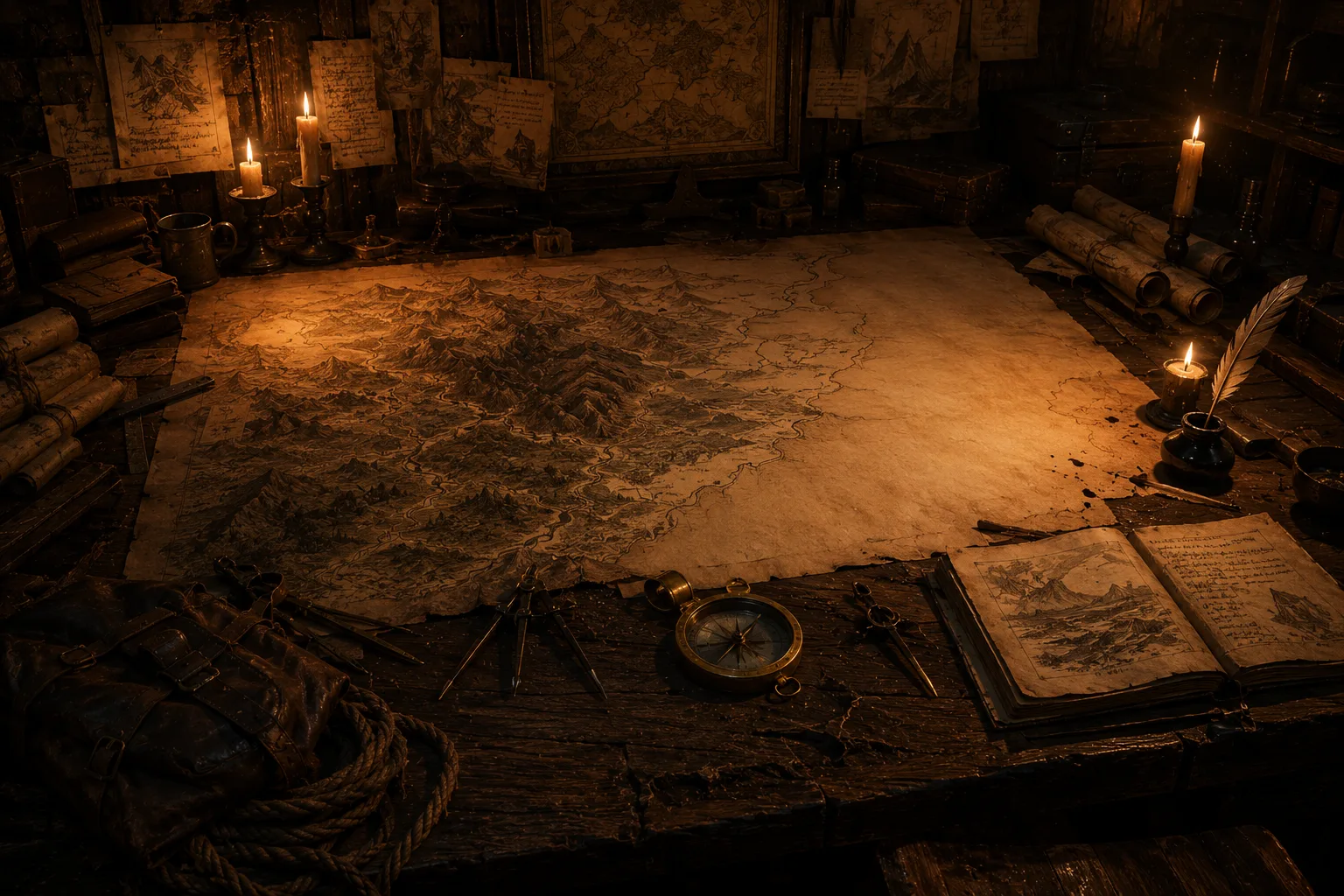 the unfinished map, waiting