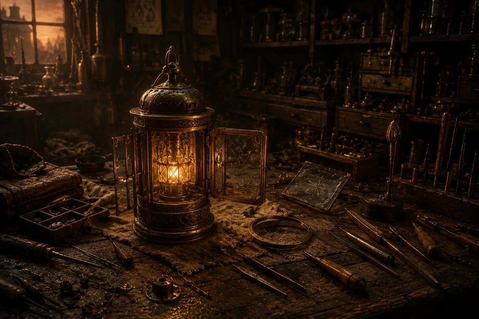 the lantern, mid-reforging
